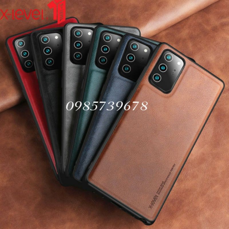 Ốp lưng galaxy samsung A12/ A22 4G/A22 5G/A32 4G/ A32 5G/A52 5G /A72 5G da PU hiệu Xlevel cao cấp