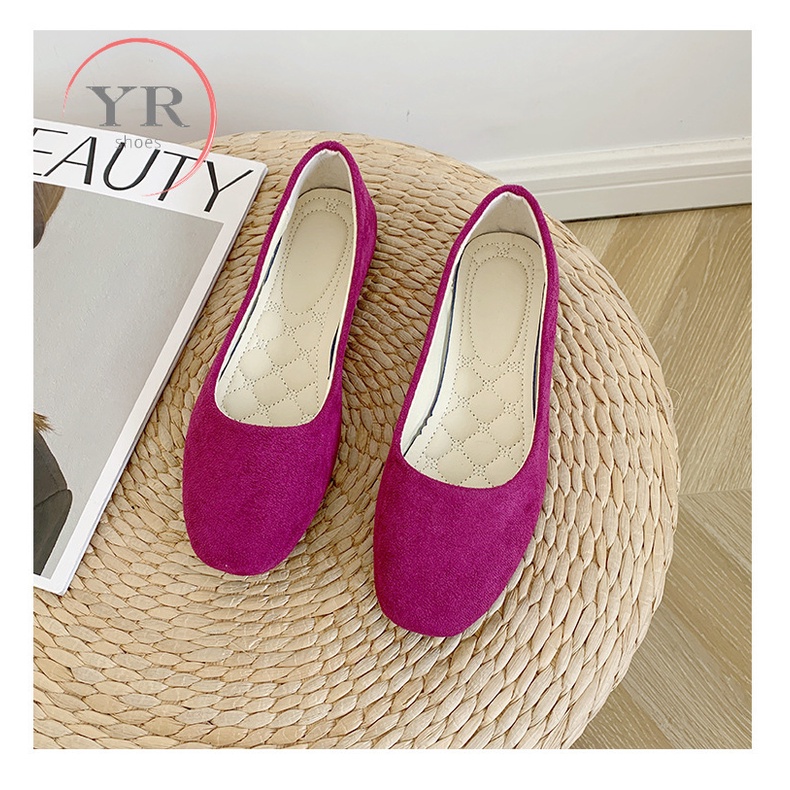 Giày Lười Da Lộn Plus Size 35-43