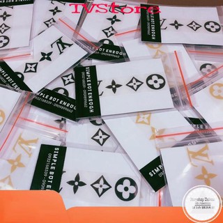 Decal Logo Sticker Patch in áo ủi trực tiếp lên vải hình logo L.V 4 món - Rinart.vn