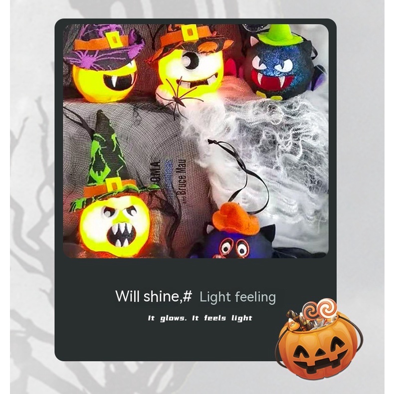 Phụ Kiện Trang Trí Halloween Phát Sáng Phong Cách Mới