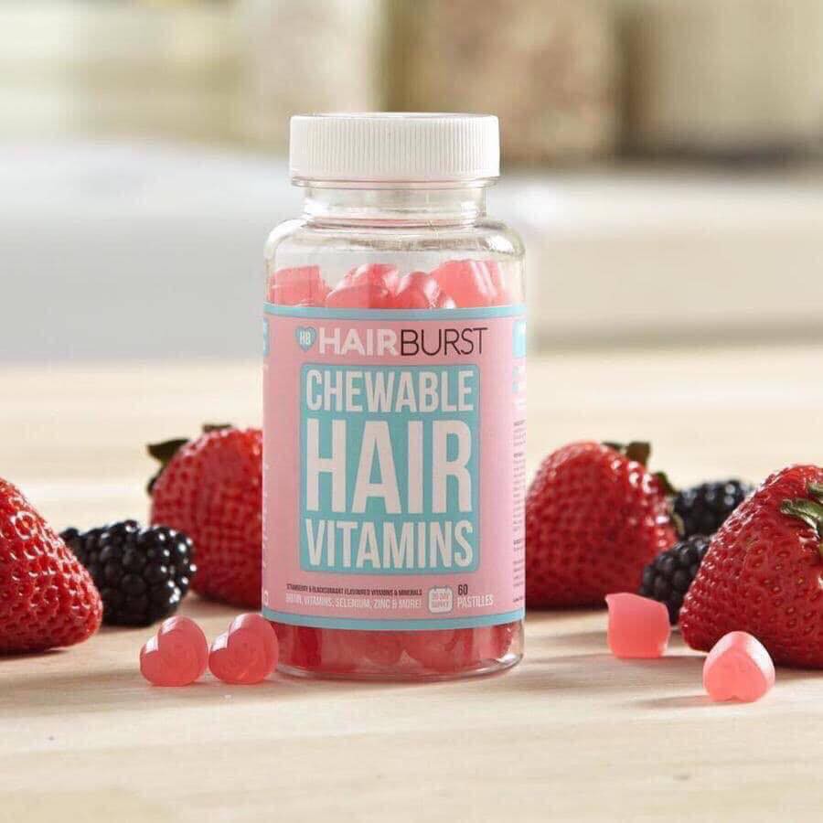 Kẹo Dẻo Kích Thích Mọc Tóc HairBurst Chewable Hair Vitamins (60 viên) | Thế Giới Skin Care