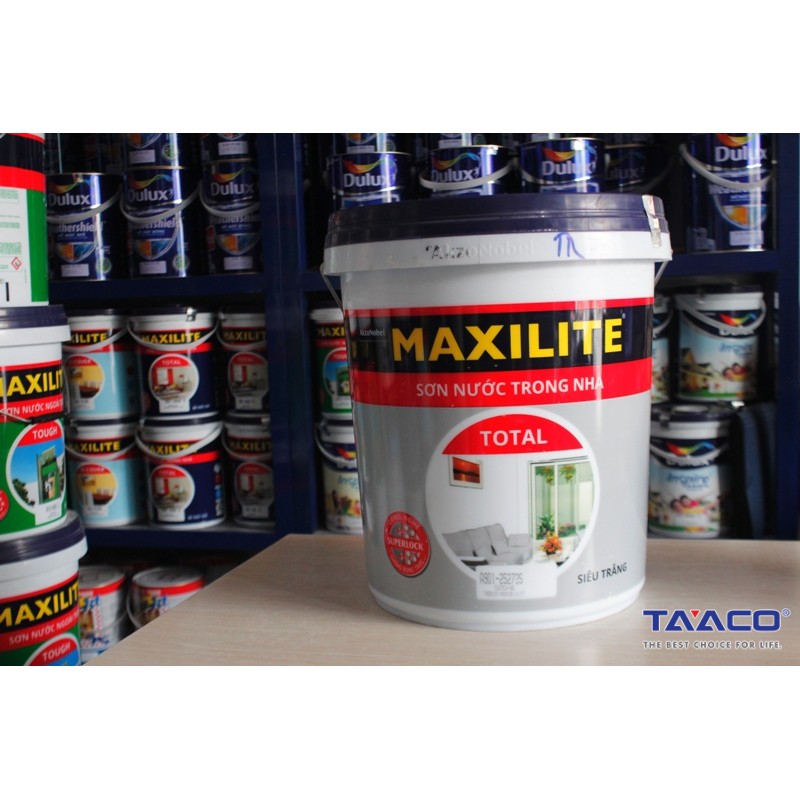 Sơn nội thất Maxilite siêu trắng Total 18 Lít