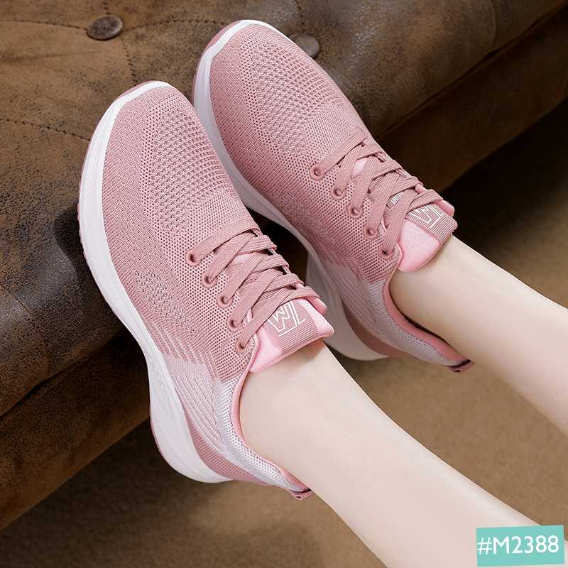 Giày Thể Thao Sneaker Nữ MINSU M2388, Kiểu Dáng  Bata Thể Thao Hàn Quốc Cho Chạy Bộ, Đi Học, Chơi