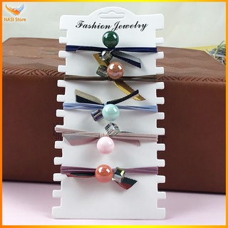 Dây buộc tóc nữ Hobun - Set 5 dây cột tóc dễ thương, bền đẹp - NASI Store