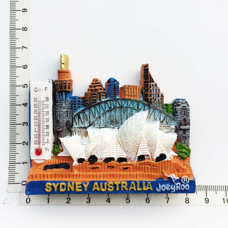 Nam Châm Dán Tủ Lạnh Hình Bản Đồ Úc Bằng Resin Sơn Thủ Công