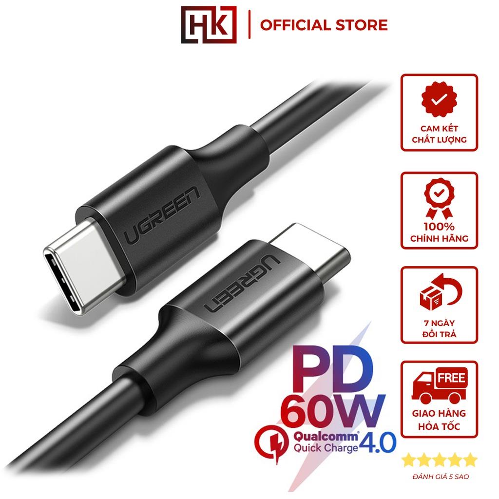 Dây sạc nhanh 2 cổng Type C, dài từ 0.5-1.5m UGREEN US286 sử dụng cho iPad Pro, MacBook Pro, Google Pixel XL...