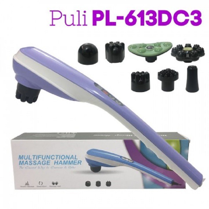 Máy Massage Cầm Tay 7 Đầu Puli PL-613DC3 Chính Hãng