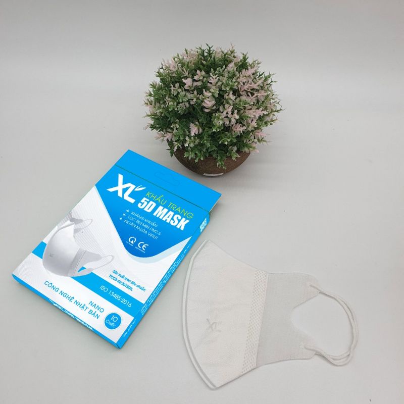 [10 Cái] Khẩu Trang 5D Mask Y tế kháng khuẩn cao cấp chống bụi mịn. Nam Anh, Xuân Lai, Taki, Famapro. 3D 4D 6D N95 KF94.