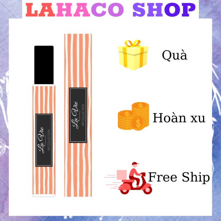 Tinh dầu nước hoa nữ chính hãng giá rẻ thơm lâu mini LA VIE dầu thơm nữ ngọt ngào ấn tượng Lahaco Shop