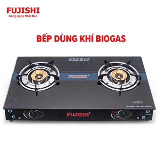 Bếp dùng khí biogas fujishi fjbg5_alo_plus - chén đồng - lửa xanh tiết kiệm gas - bảo hành chính hãng 2 năm