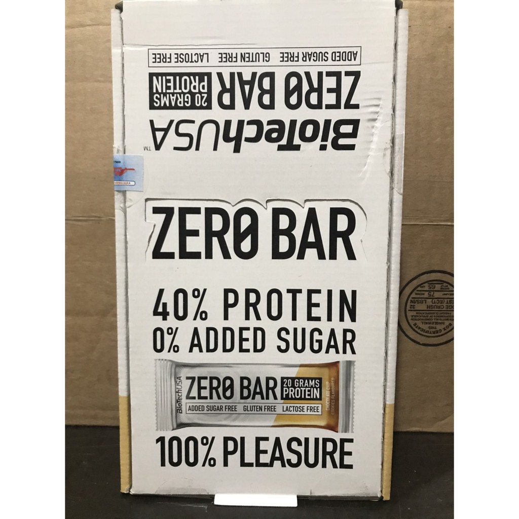 1 Thanh Bánh Protein Zero Bar BiotechUSA ( vị ngẫu nhiên )