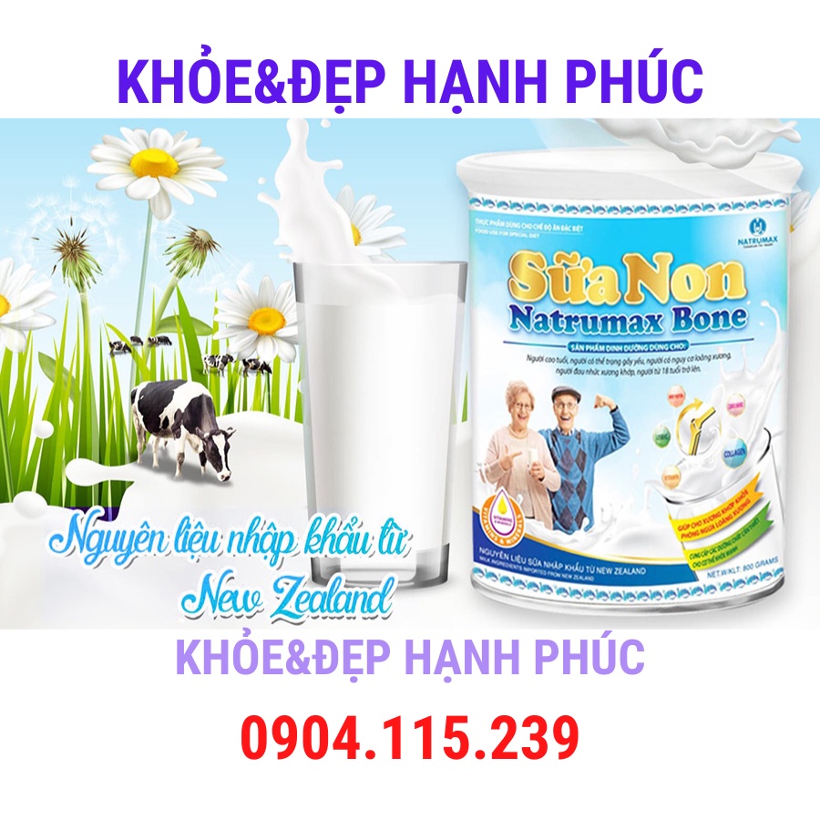 Sữa non natrumax bone hỗ trợ xương khớp – 800 gr/hộp