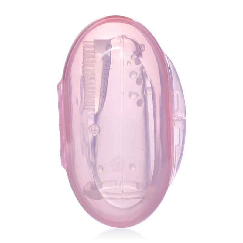 Bàn chải đánh răng , rơ lưỡi xỏ ngón silicone mềm kèm hộp đựng Upass UP4002N / UP4002W&lt;br&gt; (Made in Thailand)