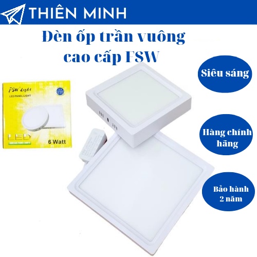 ĐÈN ỐP TRẦN, ỐP NỔI ( ĐÈN BAN CÔNG) FSW 6W 12W 18W 24W CAO CẤP
