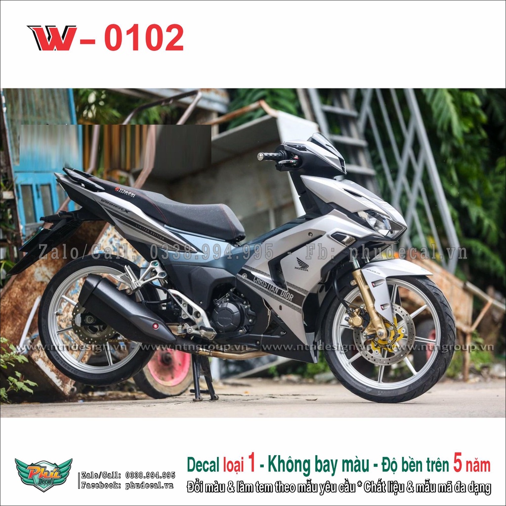 Tem rời Winner X v3 bạc đen Dio (15)