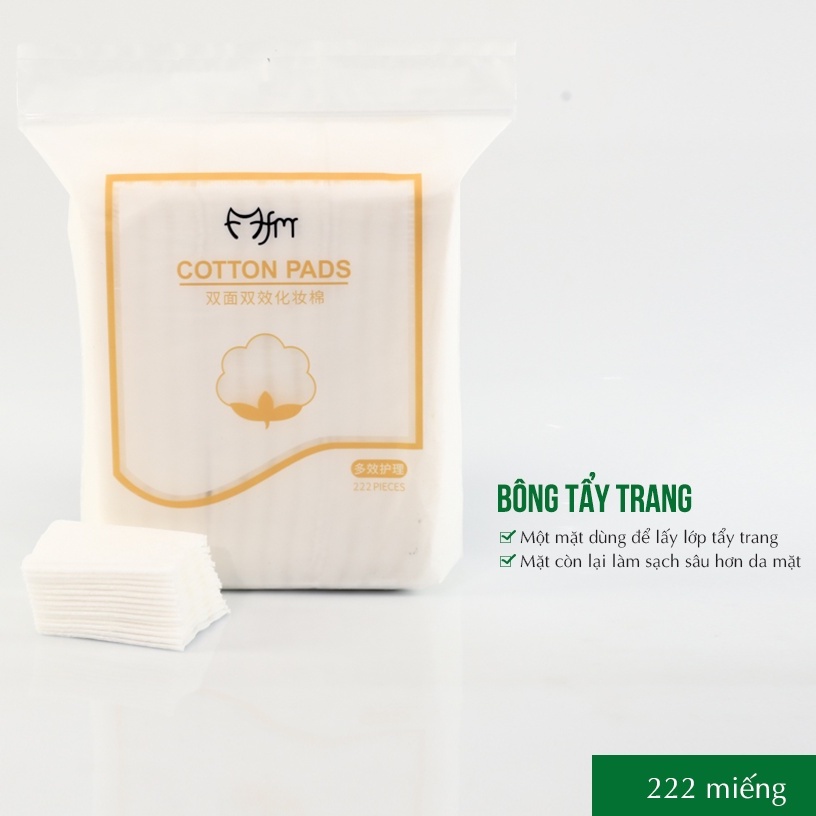 Bông Tẩy Trang 3 Lớp Cotton Pads 222 miếng