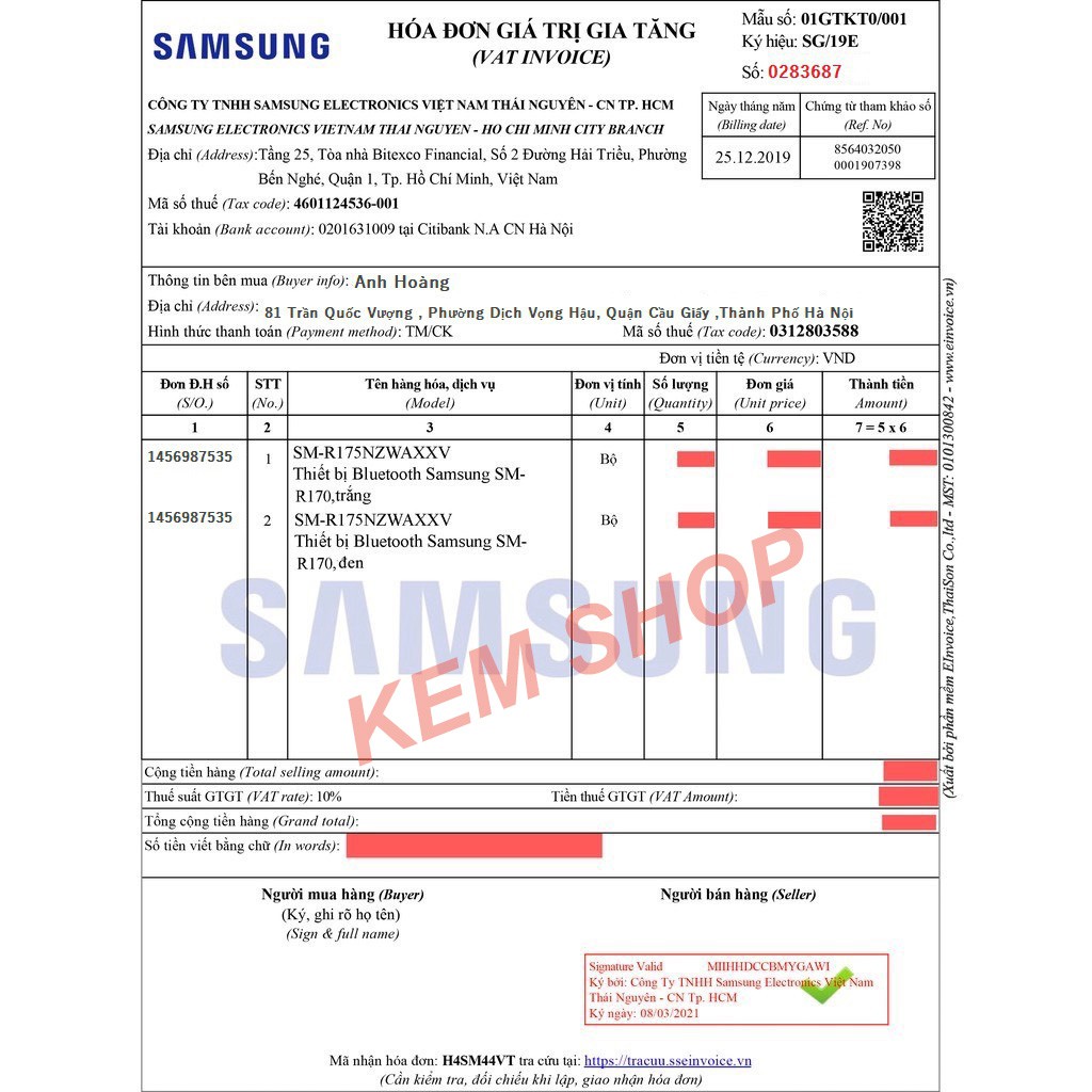 [Mã Giảm] Tai Nghe Bluetooth Không Dây Samsung Galaxy Buds Plus +Tws, Âm Thanh Tuyệt Đỉnh Bass Căng Âm Trong