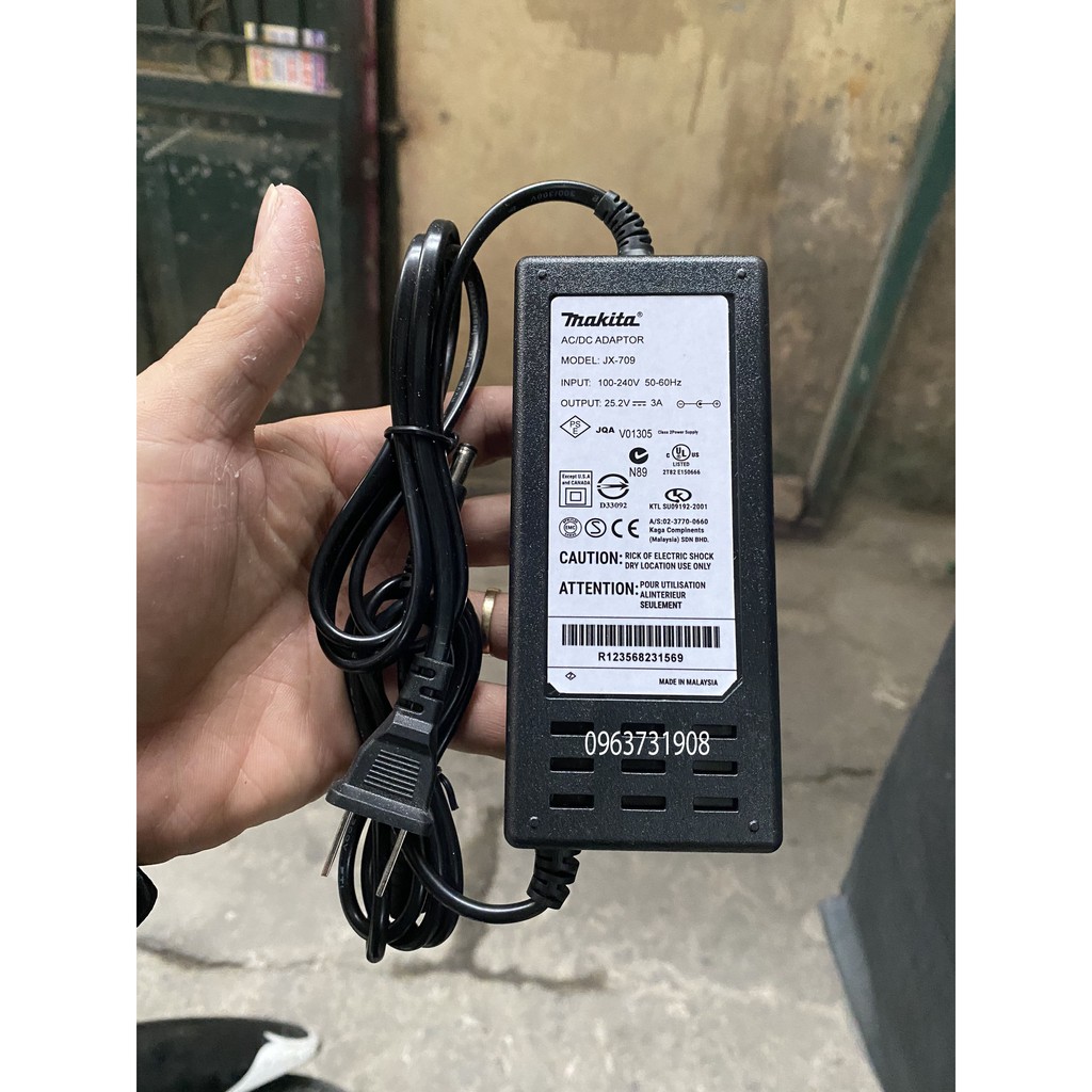 Sạc pin máy khoan 25.2V-2A Sạc Pin 6S 22V-25V chính hãng