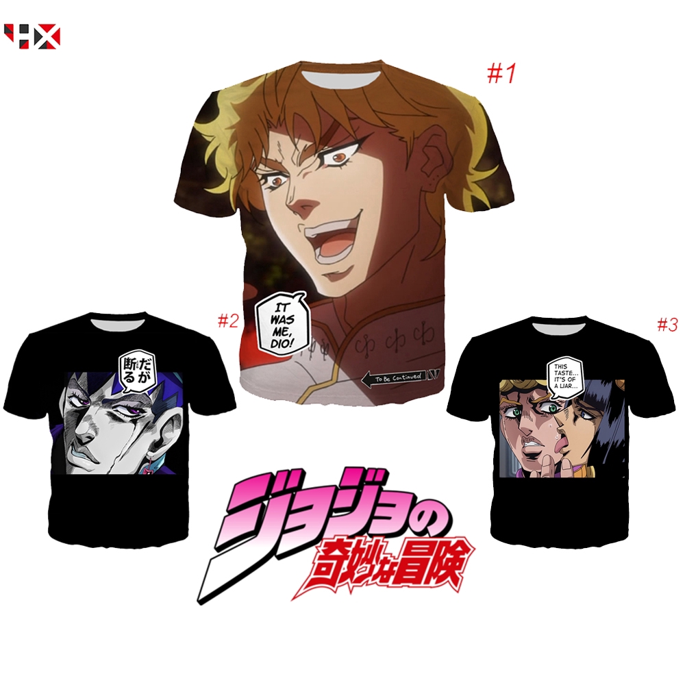 CLOOCL JoJo's Bizarre Adventure Spoof Funny 3D Print Men T Shirt