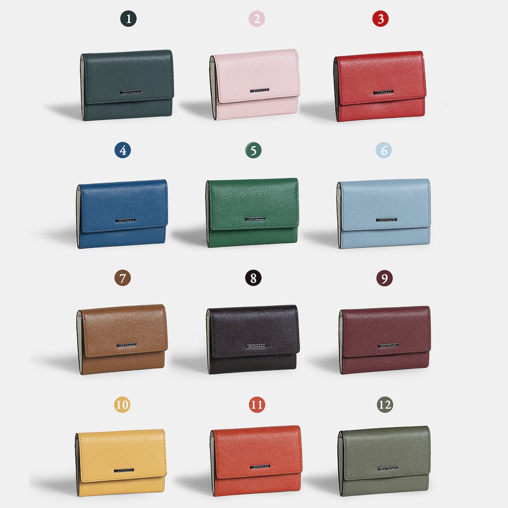 Ví nữ Card Holder Lynn da Crossgrain nhập khẩu thương hiệu Leonardo | BigBuy360 - bigbuy360.vn