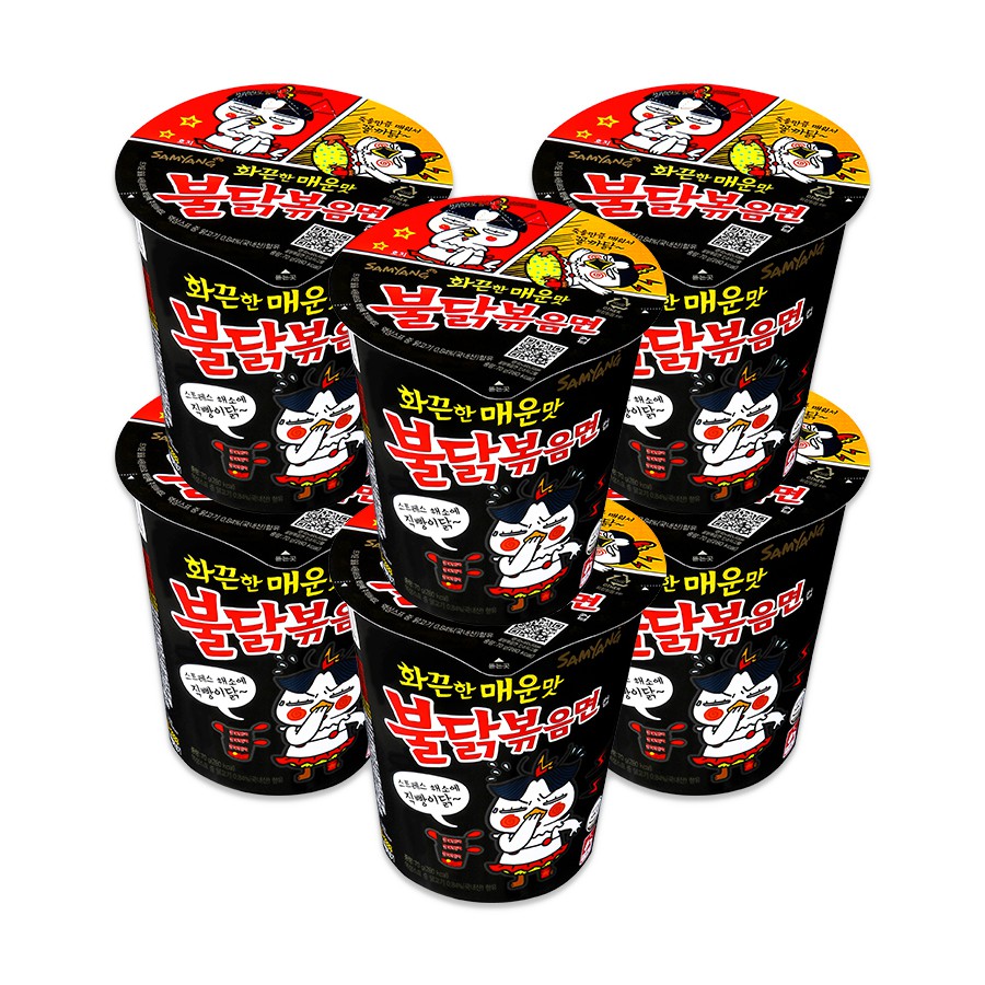 Combo 6 Ly Mì Khô Gà Cay Samyang Truyền Thống