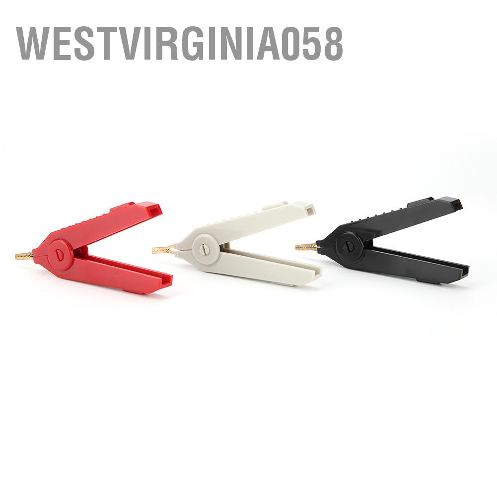 Hàng Hot P2004 3 chiếc Kẹp cá sấu mạ vàng đồng LCR Thử nghiệm Kelvin 20A Hàng giao ngayWestvirginia058