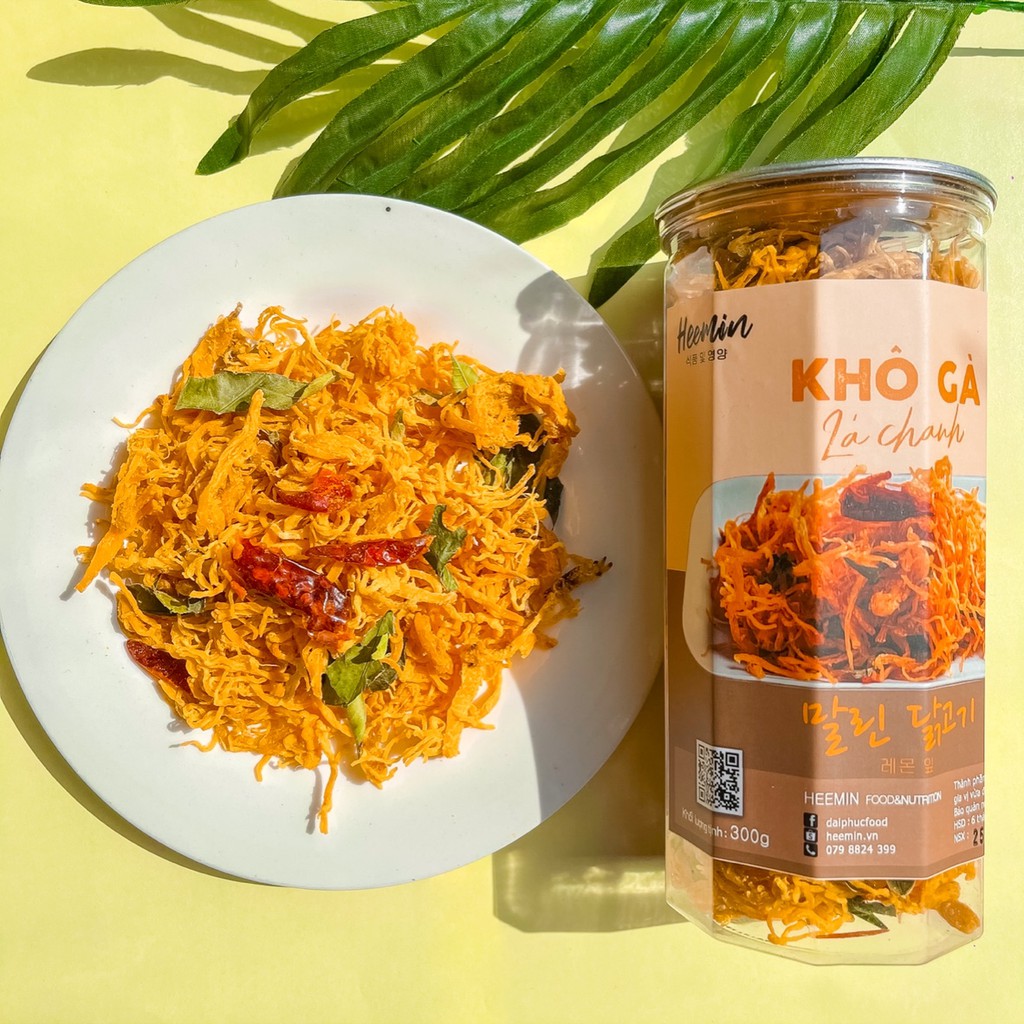 [SIÊU SALE 12.12] Khô Gà Lá Chanh 300g | HeeMin Food | Loại Siêu Ngon, Cay Cay Đậm Đà, Giá Rẻ [FREESHIP] | BigBuy360 - bigbuy360.vn