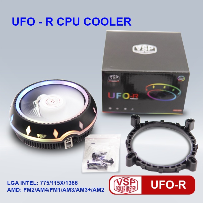 Tản nhiệt CPU, Fan CPU VSP Cooler UFO-r.