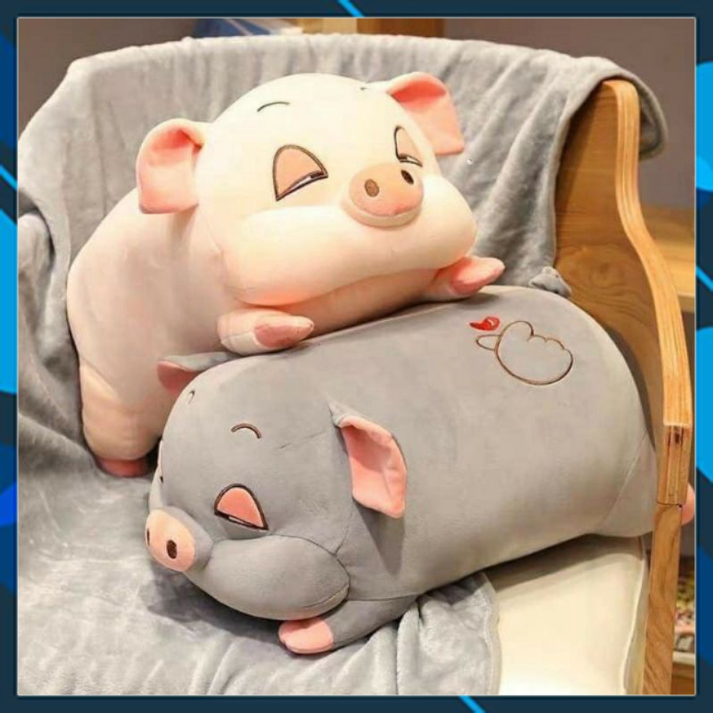 gấu bông_ heo bông béo ú kèm chăn siêu đáng yêu cute giá rẻ