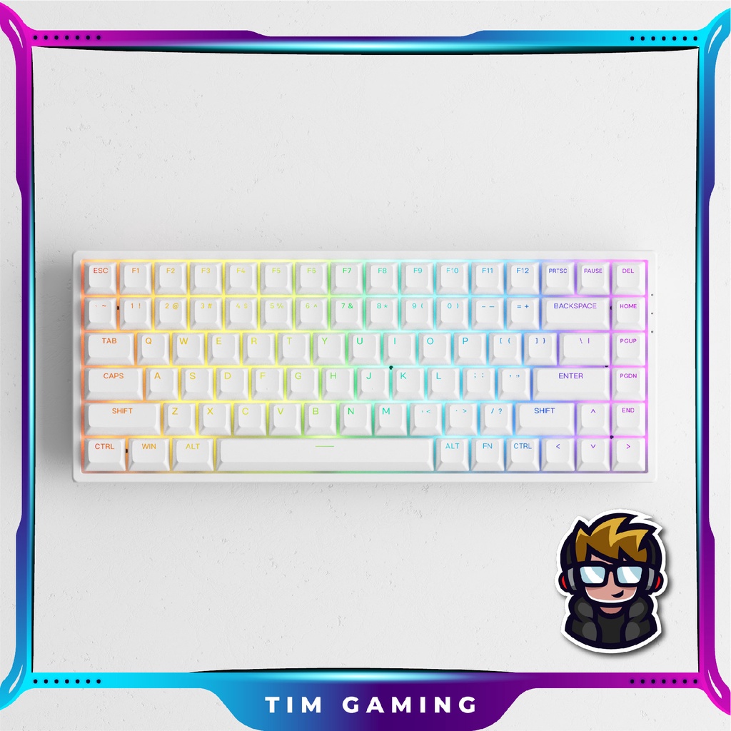 Bàn phím cơ AKKO Shine-Through Series 3084 / 3068 v2 / 5087 RGB – Black / White