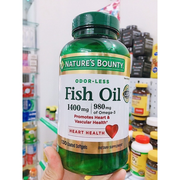 ❤️❤️ Dầu cá Nature's Bounty Fish Oil 1400mg Mỹ