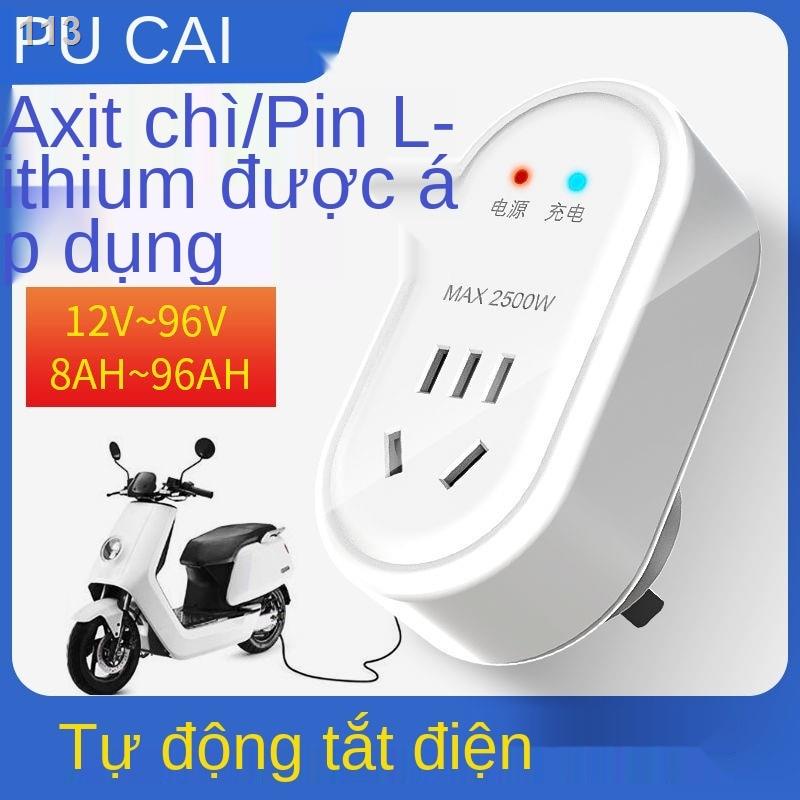 [bán chạy]Bộ bảo vệ sạc định thời gian thông minh 220V cho xe điện ắc quy để khỏi chế độ ngắt tự động 8ah-96ah