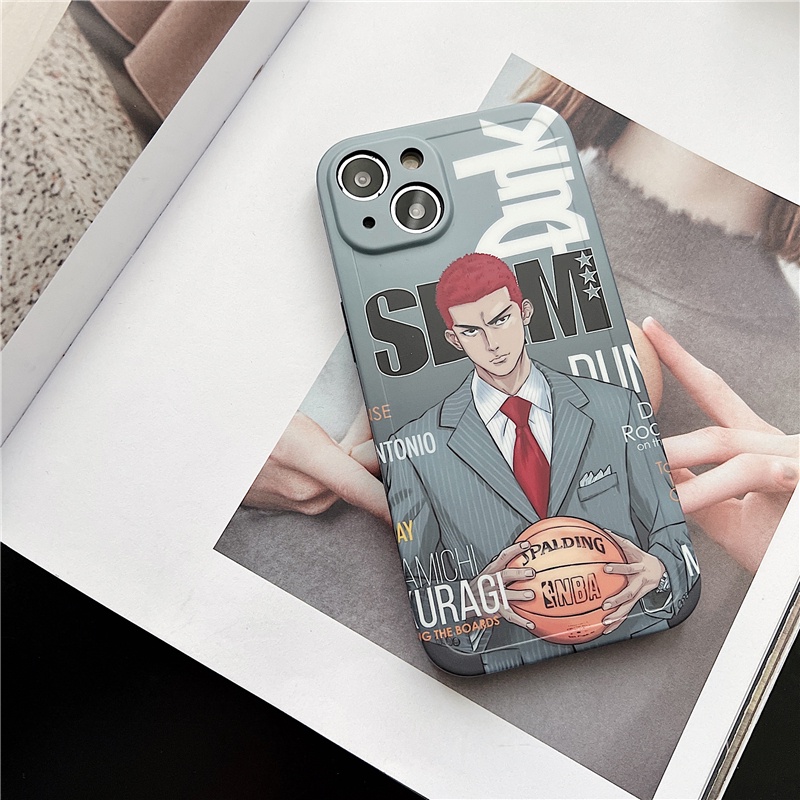 Ốp Điện Thoại Dẻo Họa Tiết Slam Dunk Sakuragi Cho iPhone 14 / 3 / 12 Pro MAX / X / XS / XR / XS MAX / 11 / 11 Pro MAX