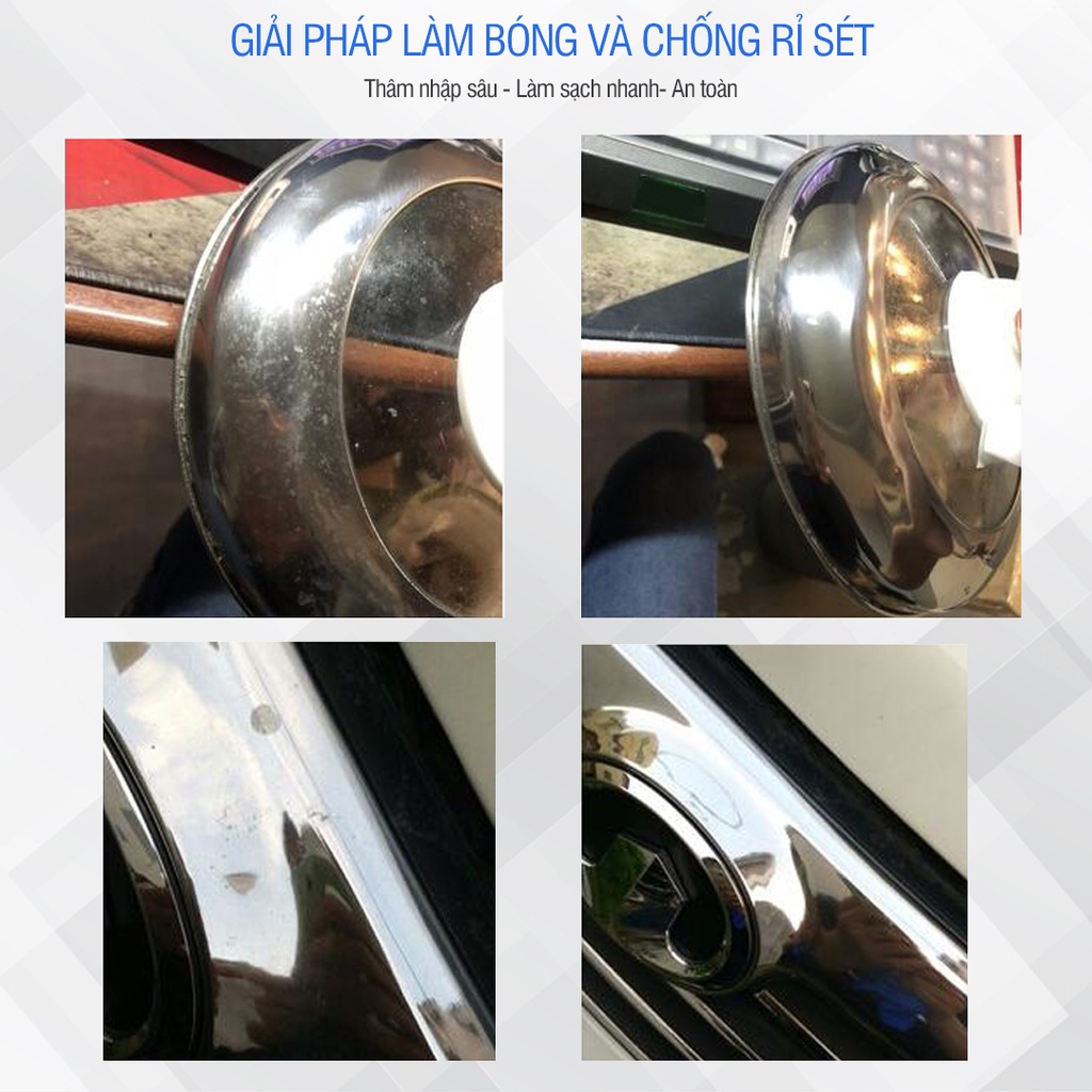 Đánh bóng kim loại Freeme, chống rỉ sét, oxy hóa sử dụng cho mọi loại bề mặt - Nhập khẩu Hàn Quốc DBKL