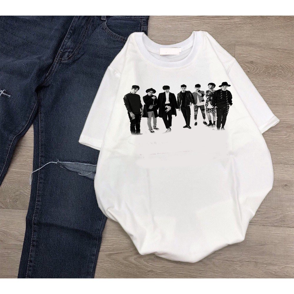 Áo thun Cotton Unisex - Fan Monsta X Hàn Quốc - K-Pop - Chibi - Những chàng trai thời đại