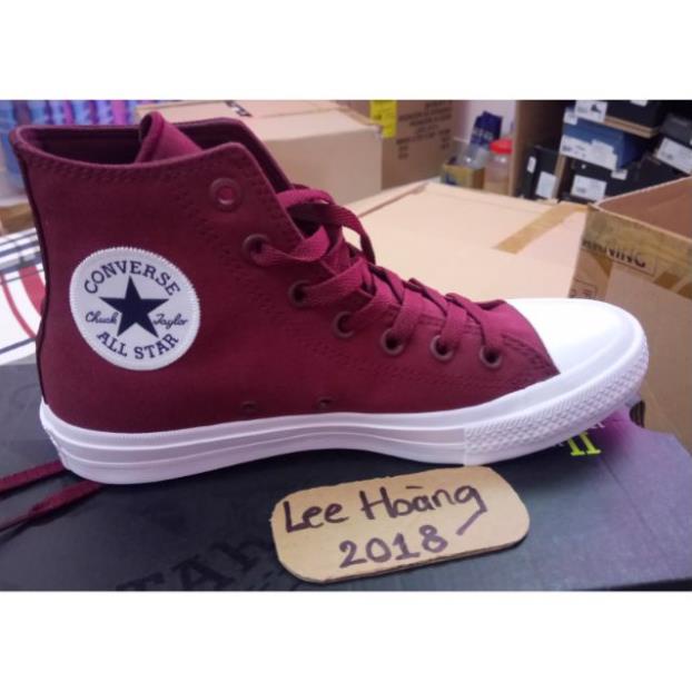 Giày converse chuck 2 cổ cao đỏ đô chính hãng 🍂