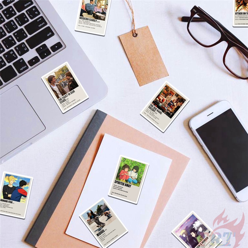 ❉ Mixed Movie &amp; TV Shows Series 04 Polaroid Frame Stickers ❉ 50Pcs/Set DIY Fashion Waterproof Doodle Decal Stickers