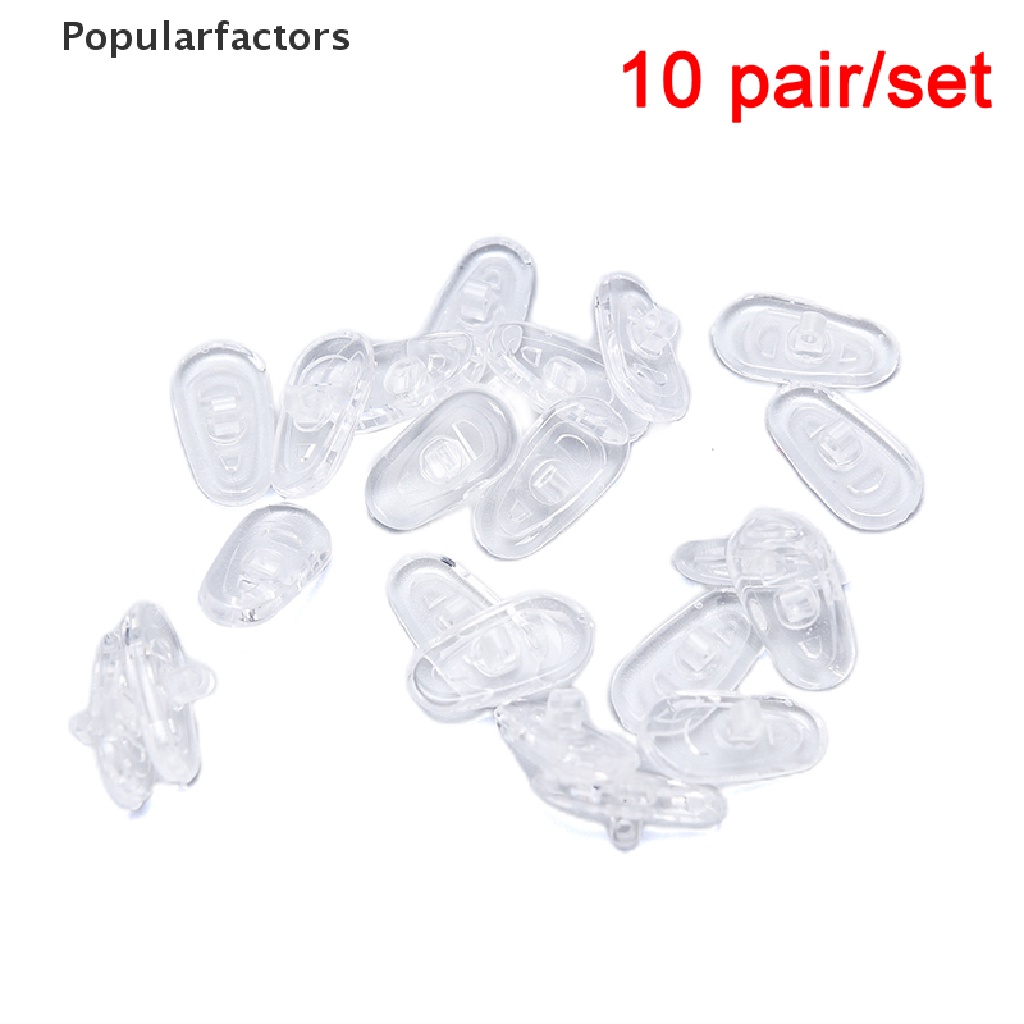 Bộ 10 Cặp Đệm Mũi Bằng Silicon Mềm Trong Suốt Chống Trượt