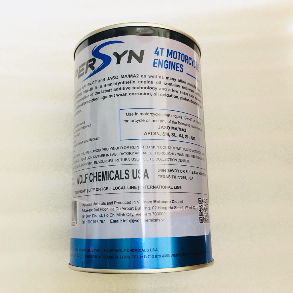 Nhớt Xe Số 4 Thì SUPPER SYN SAE 10W40 946ML