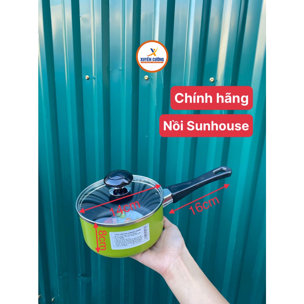 nồi nấu bột chống dính sunhouse, nồi nấu cháo cho bé ăn dặm