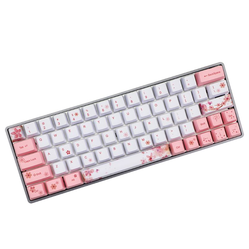 Nút Bàn Phím 73 Phím PBT Hình Hoa Anh Đào Sáng Tạo Thay Thế Cho Bàn Phím Cơ