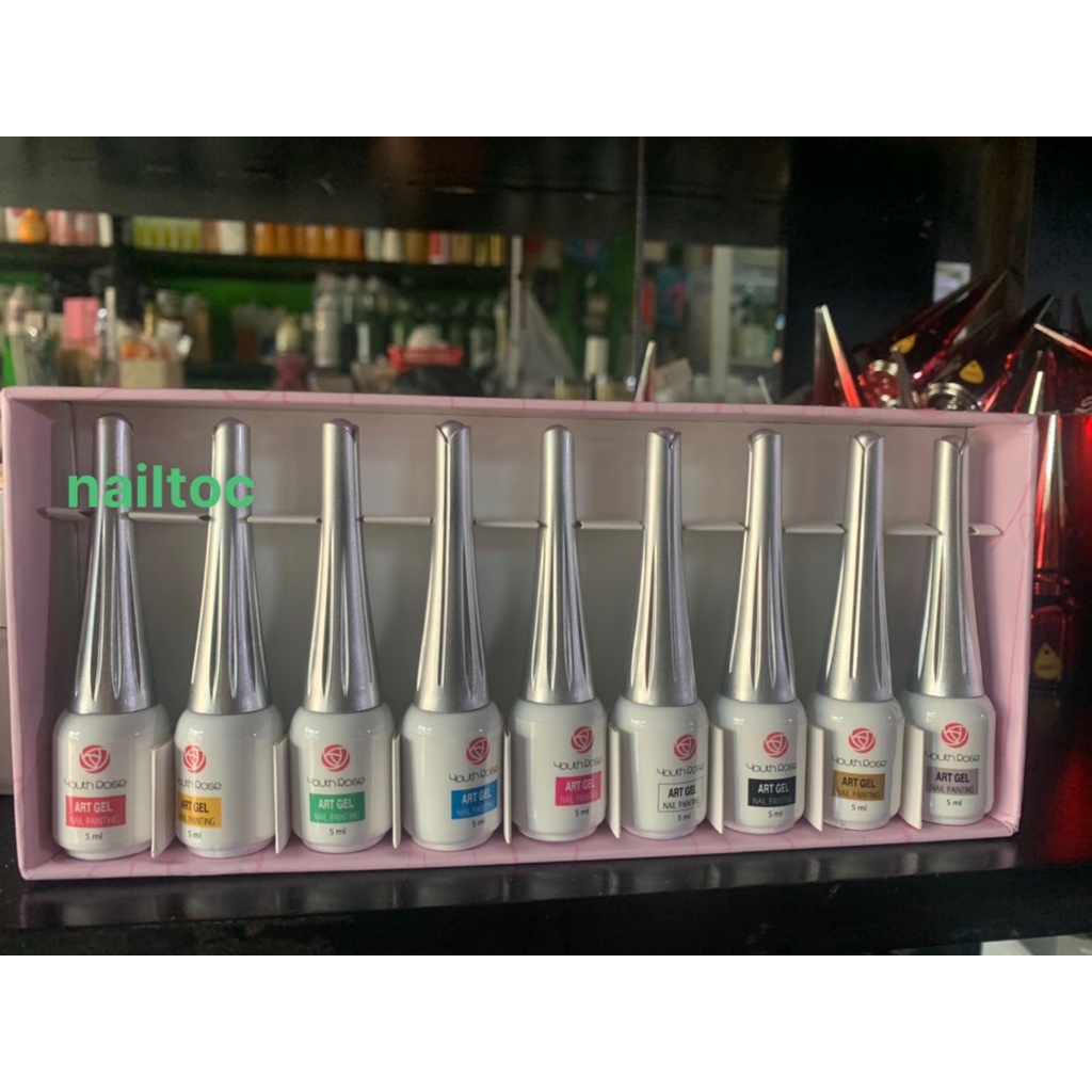 Cọ nét hoa hồng ( bán lẻ chai ), gel cọ vẽ nét hoa hồng