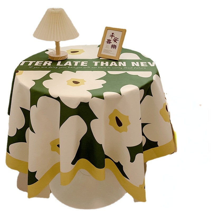 Khuyến mại 🔴 Khăn trải bàn cotton chất lượng cao Khăn trải bàn cà phê phong cách tươi mới