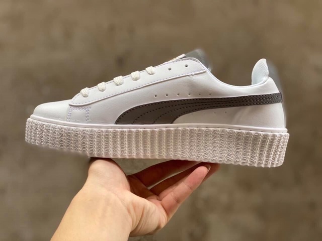 &gt;ẢNH THẬT-HÀNG THẬT&lt; Giày Sneaker Pp uma trắng phản quang nữ