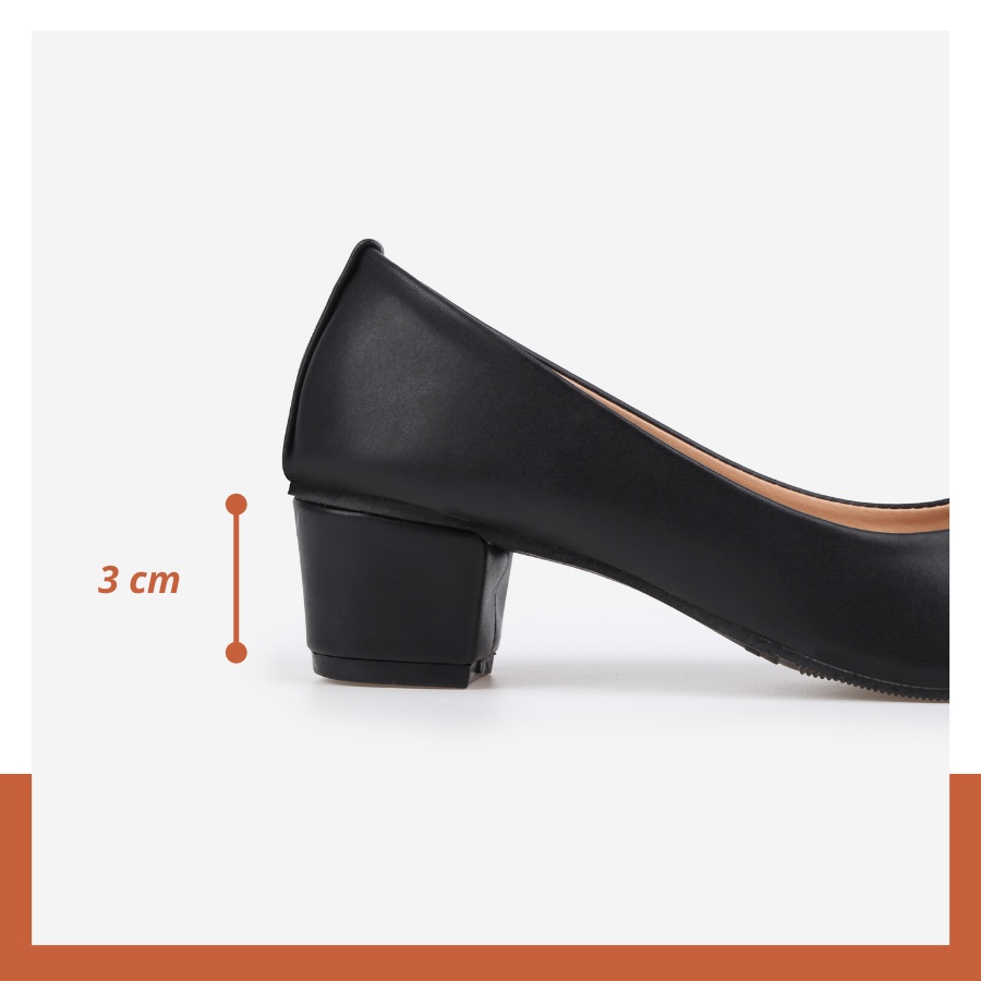 Giày Búp Bê Nữ Cao Gót Đế Vuông 3p Bít Mũi Bigsize Công Sở Hàn Quốc Hoàng Thanh G2