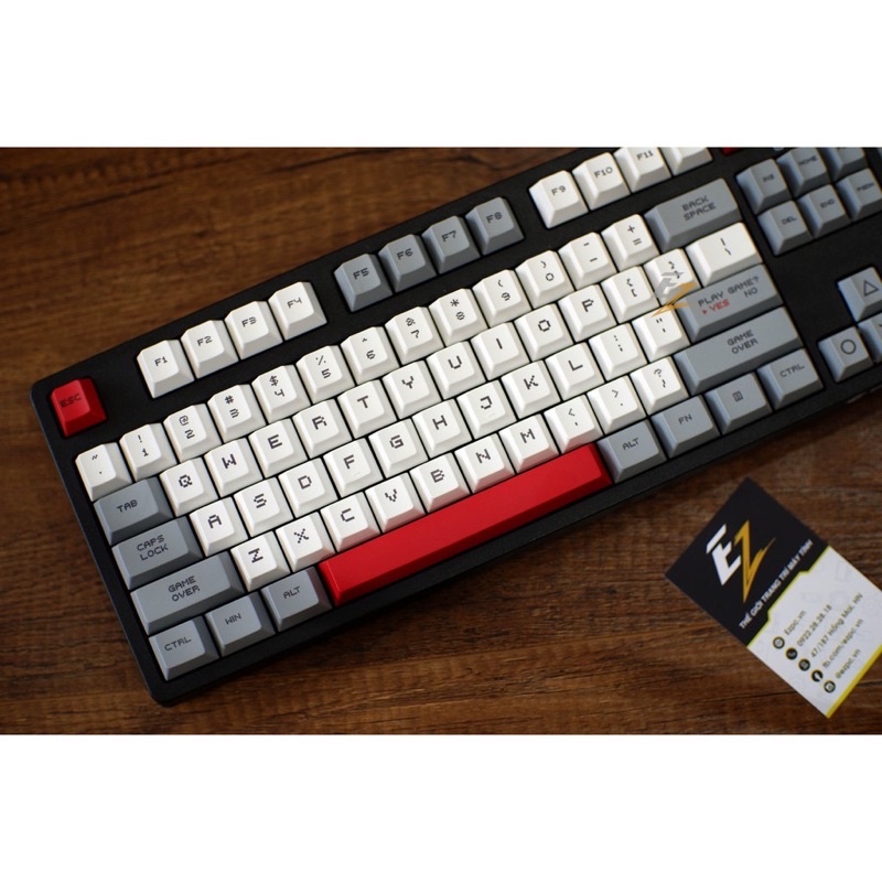 [Mã 157ELSALE hoàn 7% đơn 300K] Set KeyCap Thick Pbt Cherry Gameboy 8 Bit 114 phím