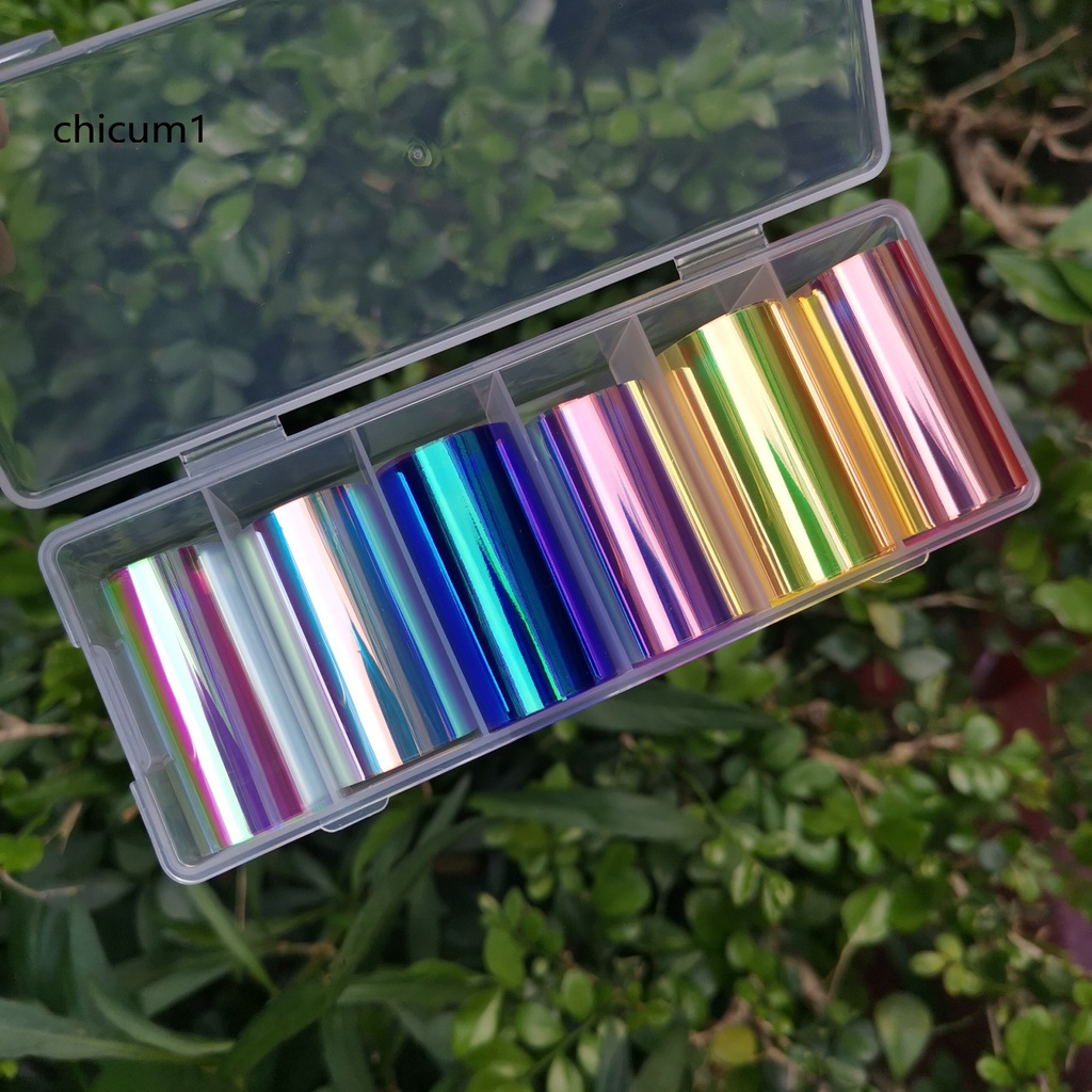 [Hàng mới về] Set 6 giấy bóng kính trong suốt làm móng nghệ thuật