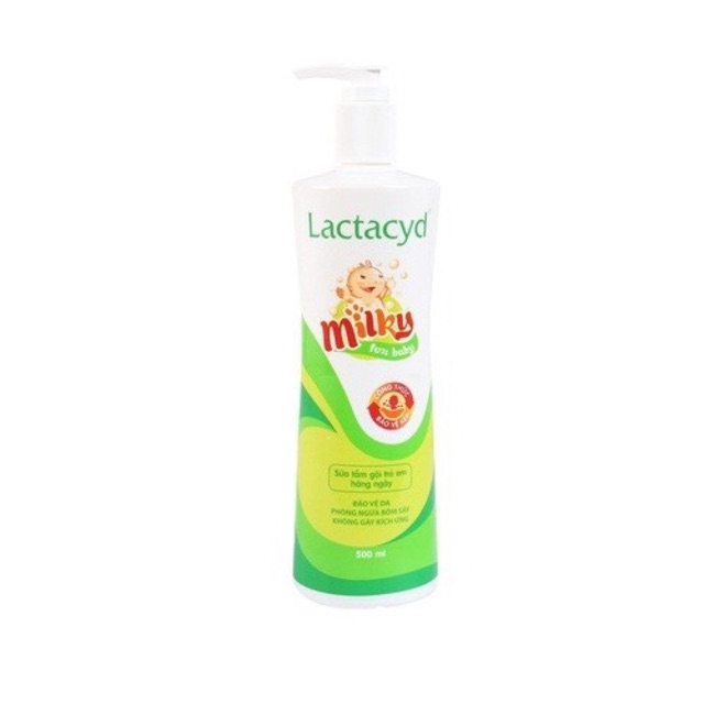 Sữa tắm gội cho bé Lactacyd Milk Vòi 500ml