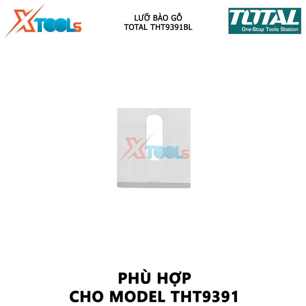 Lưỡi dao bào TOTAL THT9391BL  | lưỡi bào gỗ chiều dài lưỡi 80x44, phù hợp sử dụng cho model THT9391 [CHÍNH HÃNG][XTOOLs]