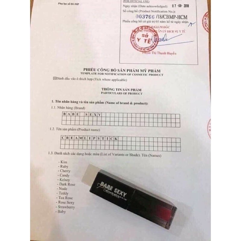 ❣️  SON TINT BÓNG BERNICE - Hàng chính hãng công ty 100%